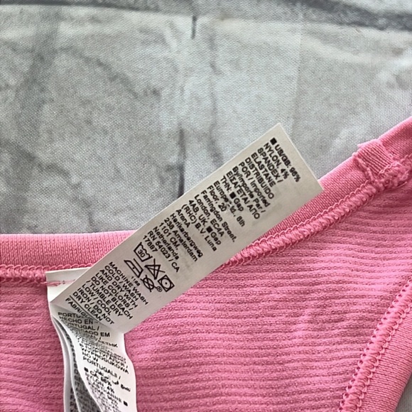 NWOT Athleta pink racer back tank top gym - Picture 9 of 9
